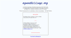 Desktop Screenshot of agnosticaanyc.org